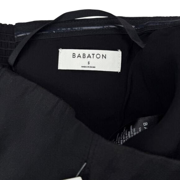 NWT BABATON Aritzia Albie Linen Blend Tube Top Size Small Black - Picture 4 of 5